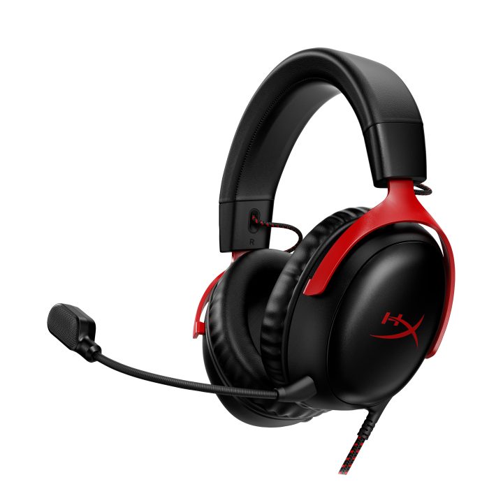 HyperX Cloud III - Auscultadores gaming (preto-vermelho)