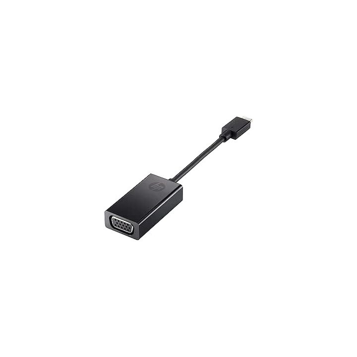 HP USB-C to VGA Adapter Adaptador gráfico USB Preto