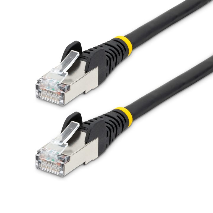 StarTech.com Cable de 0,5m de Red Ethernet CAT6a - Negro - Low Smoke…