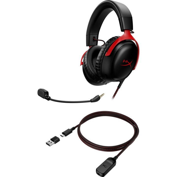 HyperX Cloud III - Gaming Headset (Black-Red)