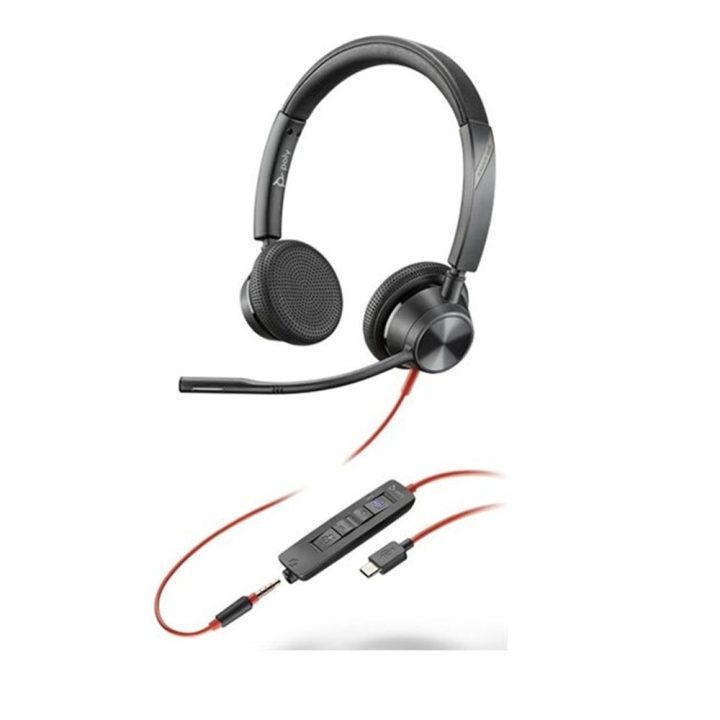 HP Poly Poly Blackwire 3325 Stereo Headsets with Microsoft Teams…