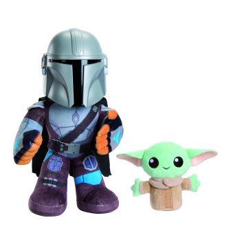Mattel Star Wars Mandalorian and Grogu Duo Plush (HNT52)