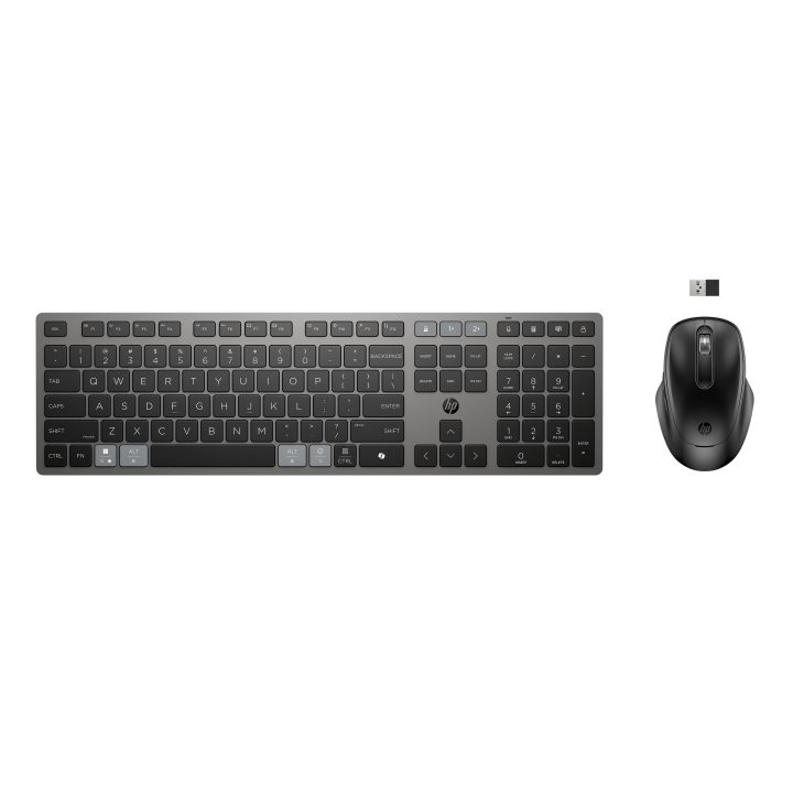 HP Conjunto de teclado e rato sem fios recarregáveis multidispositivo…