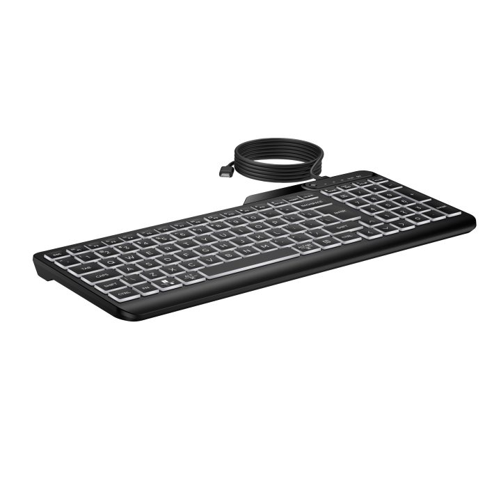 HP 405 Multi-Device Wired Backlit Keyboard