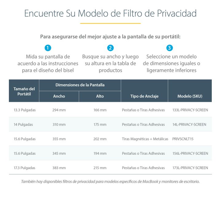 StarTech.com Filtro de Privacidade de 15,6 Polegadas 16:9 para…