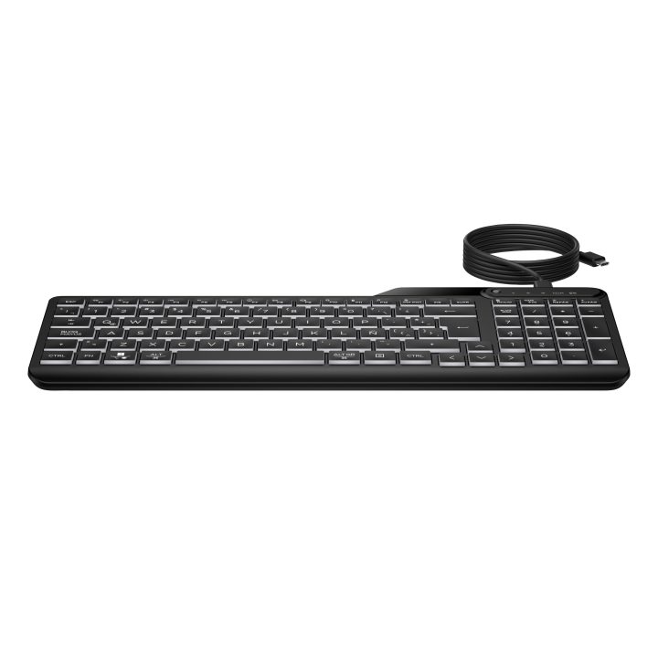 HP 405 Multi-Device Wired Backlit Keyboard