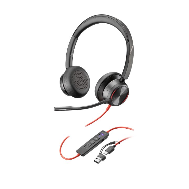 HP Poly Poly Blackwire 8225 Stereo Headset with Microsoft Teams…