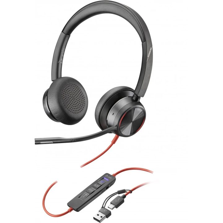 HP Poly Auriculares estéreo Poly Blackwire 8225 con certificación…