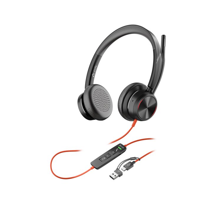 HP Poly Poly Blackwire 8225 Stereo Headset with Microsoft Teams…