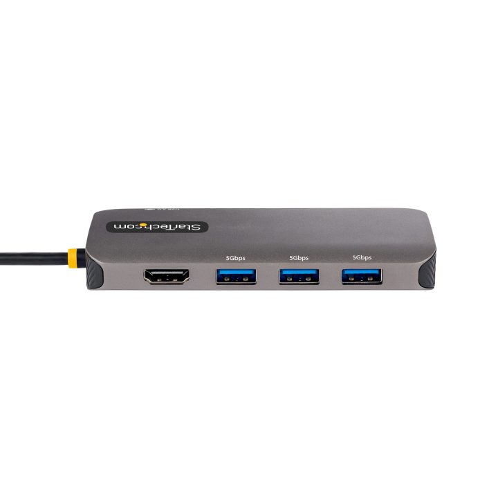 StarTech.com USB-C Multiport Adapter, 4K 60Hz HDMI Video, 3-Port…