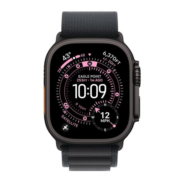 Apple Watch Ultra 3 GPS + Cellular 49mm Black Titanium Case Black…
