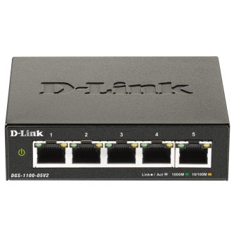 D-Link DGS-1100-05V2/E Managed L2 Gigabit Ethernet (10/100/1000)…