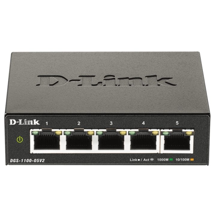 D-Link DGS-1100-05V2/E Managed L2 Gigabit Ethernet (10/100/1000)…