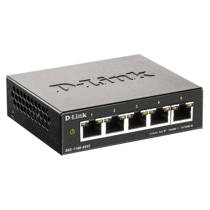 D-Link DGS-1100-05V2/E switch Gerido L2 Gigabit Ethernet…