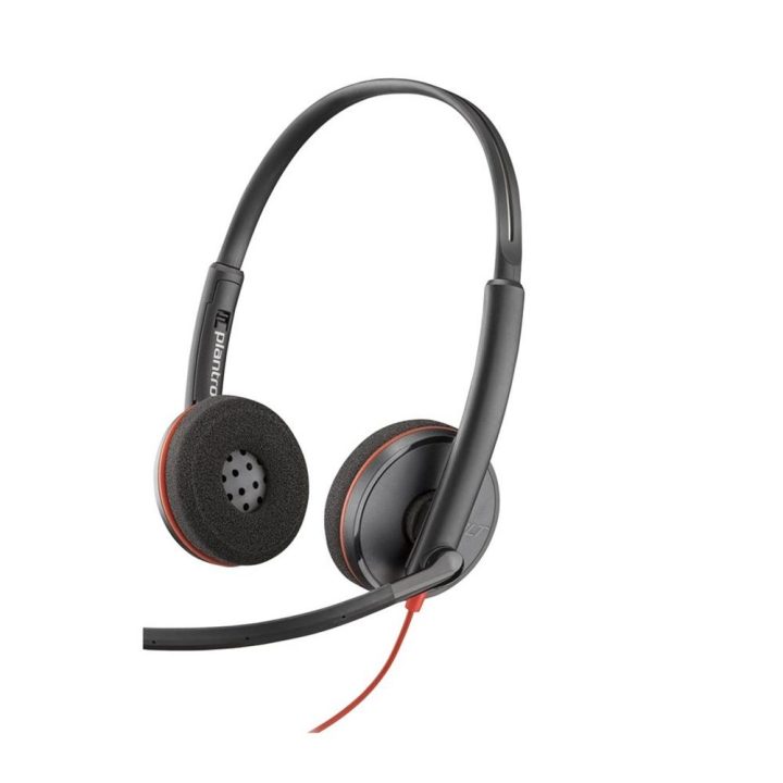 HP Poly Poly Blackwire 3220 Stereo Headset USB-C + USB-C/A Adapter…
