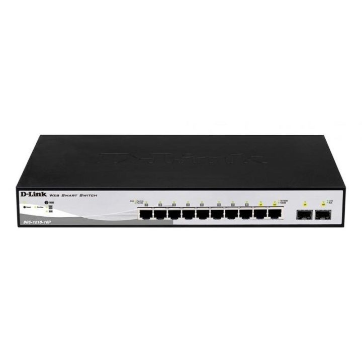 D-Link DGS-1210-10P Managed L2 Gigabit Ethernet (10/100/1000) Power…