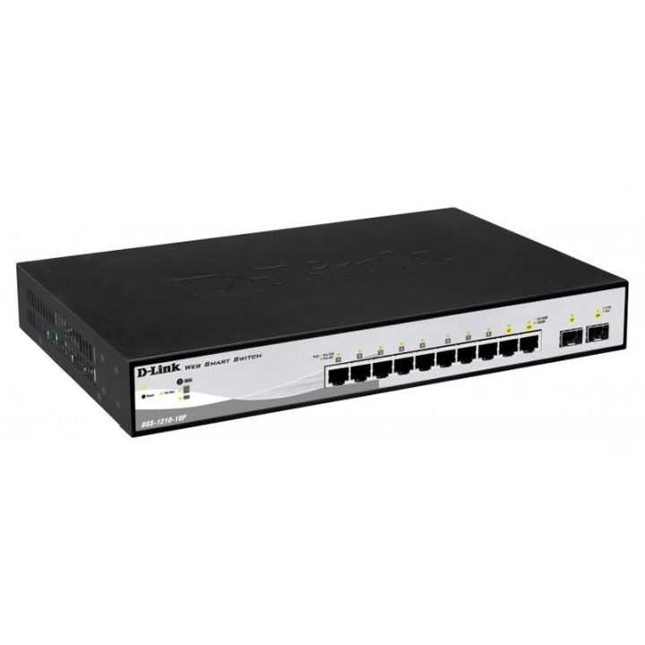 D-Link DGS-1210-10P Managed L2 Gigabit Ethernet (10/100/1000) Power…