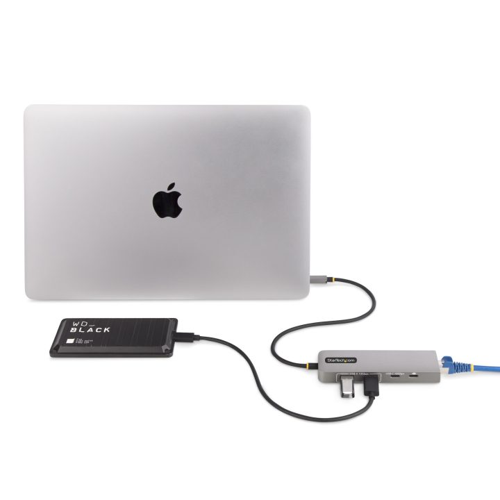 StarTech.com Hub USB-C de 3 Portas com Rede Ethernet de 2,5Gbps e…
