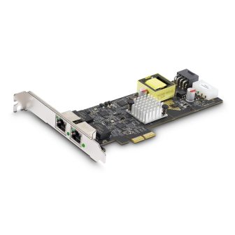 StarTech.com 2-Port 2.5Gb PoE PCIe Ethernet Network Card - NBASE-T…