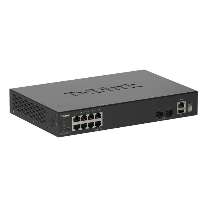 D-Link DGS-1530-10 Gerido L2 Gigabit Ethernet (10/100/1000) Preto