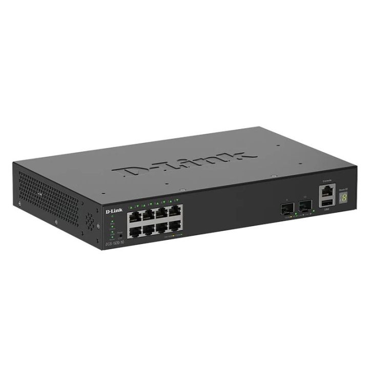 D-Link DGS-1530-10 Gerido L2 Gigabit Ethernet (10/100/1000) Preto