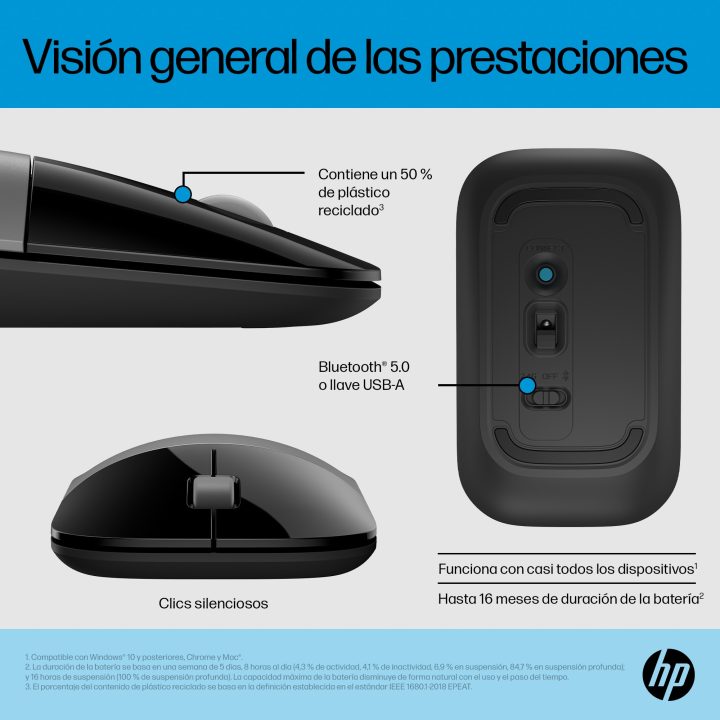 HP Z3700 Dual Mouse Silver