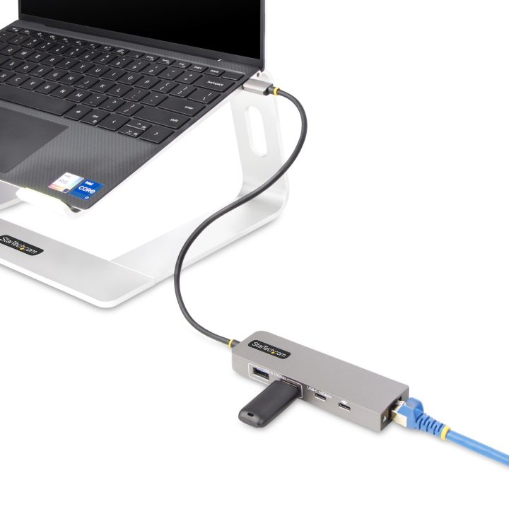 StarTech.com Hub USB-C de 3 Portas com Rede Ethernet de 2,5Gbps e…