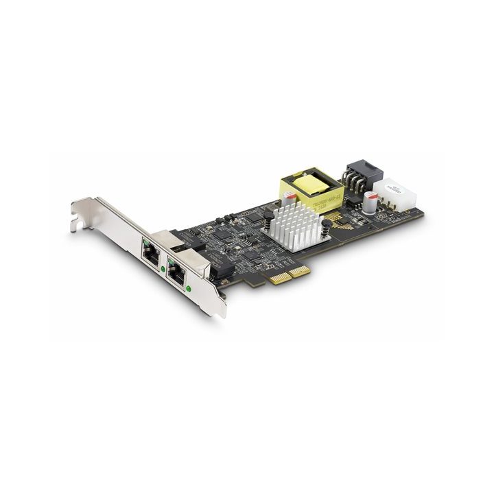 StarTech.com Tarjeta de Red Ethernet PCIe de 2 Puertos PoE de 2,5Gb -…