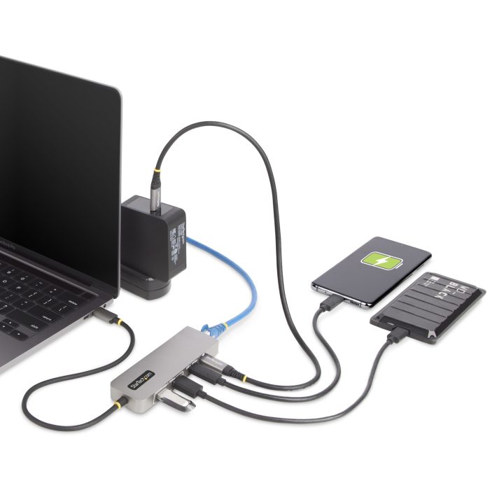 StarTech.com 3-Port USB-C Hub with 2.5Gbps Ethernet and 100W PD…