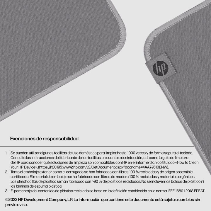 HP Sanitizable Mouse Pad 100