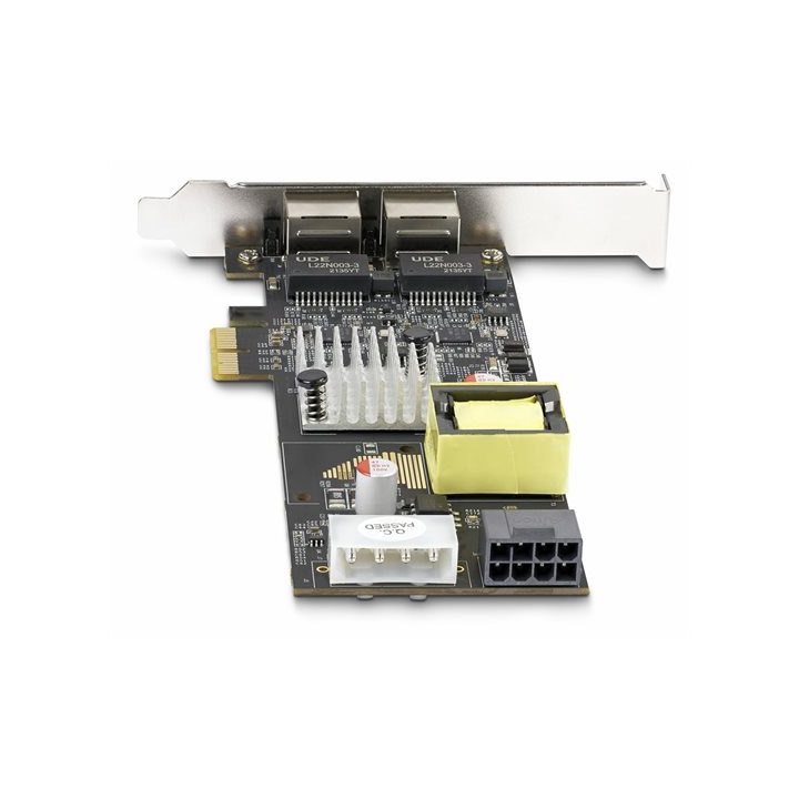 StarTech.com Tarjeta de Red Ethernet PCIe de 2 Puertos PoE de 2,5Gb -…