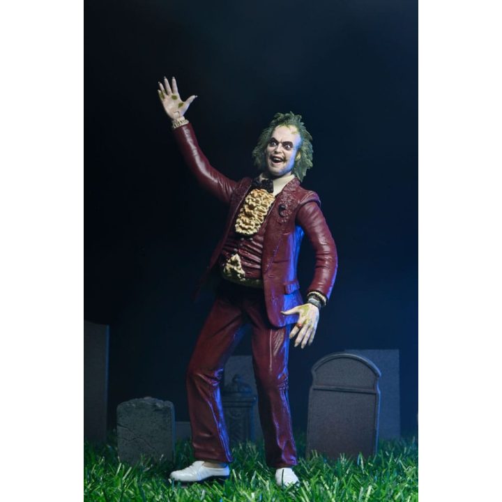 Neca Beetlejuice red tuxedo scale action fig. 18 cm beetlejuice…