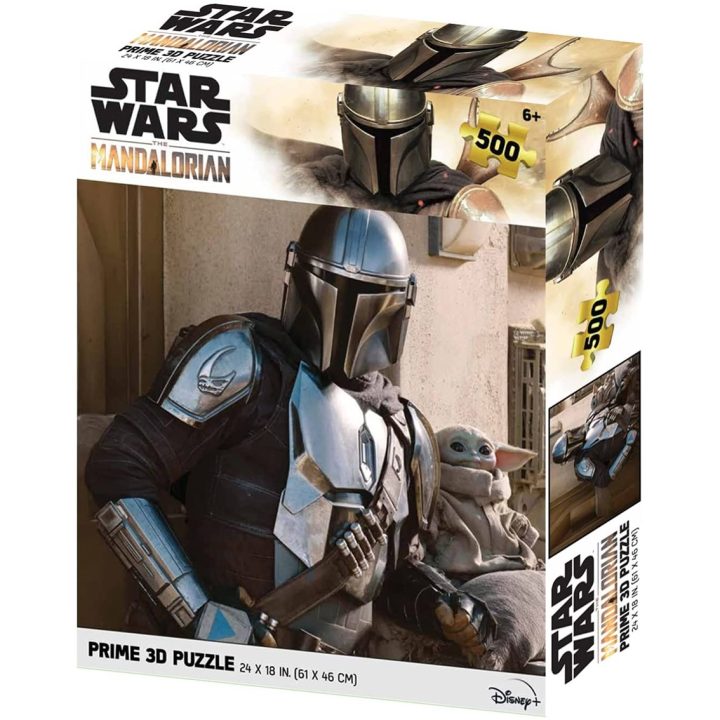 Puzle lenticular prime 3d 500 piezas the mandalorian el mandaloriano…