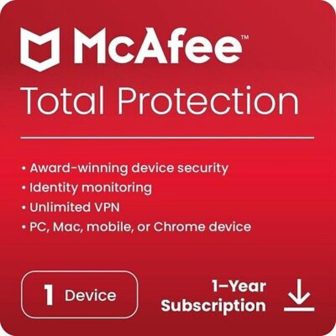 McAfee Total Protection Antivirus 1 Device 1 Year ESD (Direct…