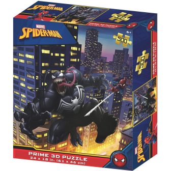 Puzzle lenticular Prime 3D 500 peças Marvel Spiderman & Venom (32603)