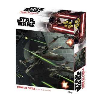 Quebra-cabeças lenticular prime 3d star wars batalha 500 peças
