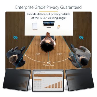 StarTech.com Filtro de Privacidade Tátil de 4 Vias para Orientação…