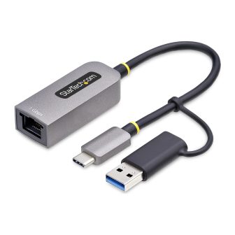 StarTech.com Adaptador USB-C a Ethernet con Dongle USB-A - Adaptador…