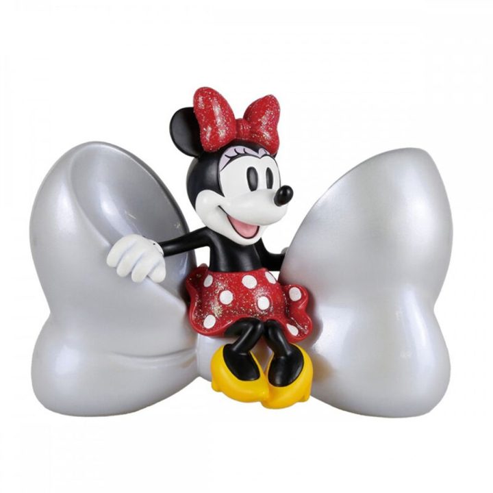 Figura Enesco Disney 100º aniversário Minnie com laço