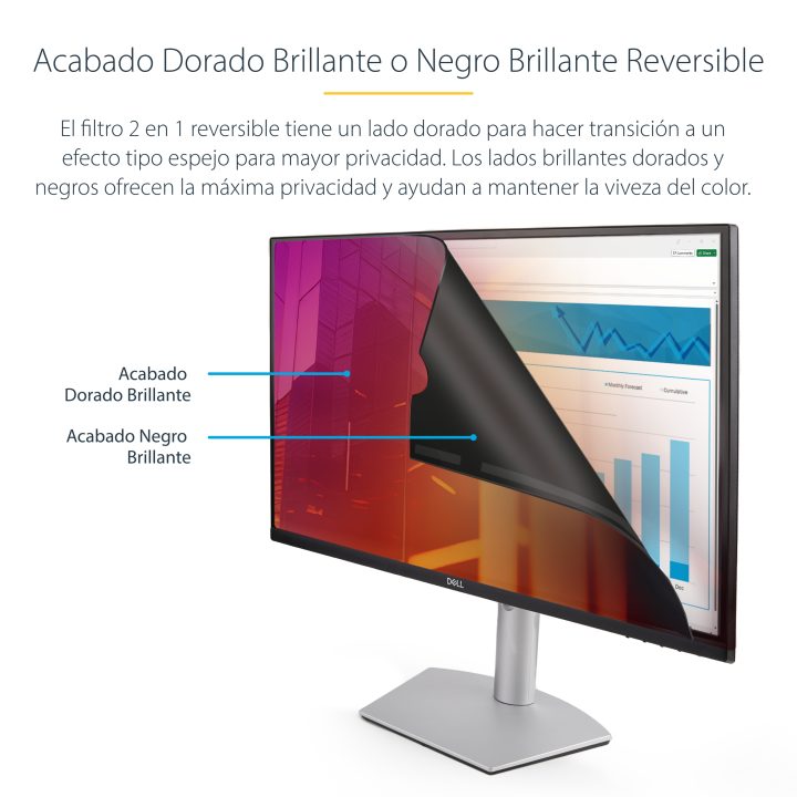 StarTech.com Gold 27in Privacy Filter for 16:9 Monitor - Reversible…