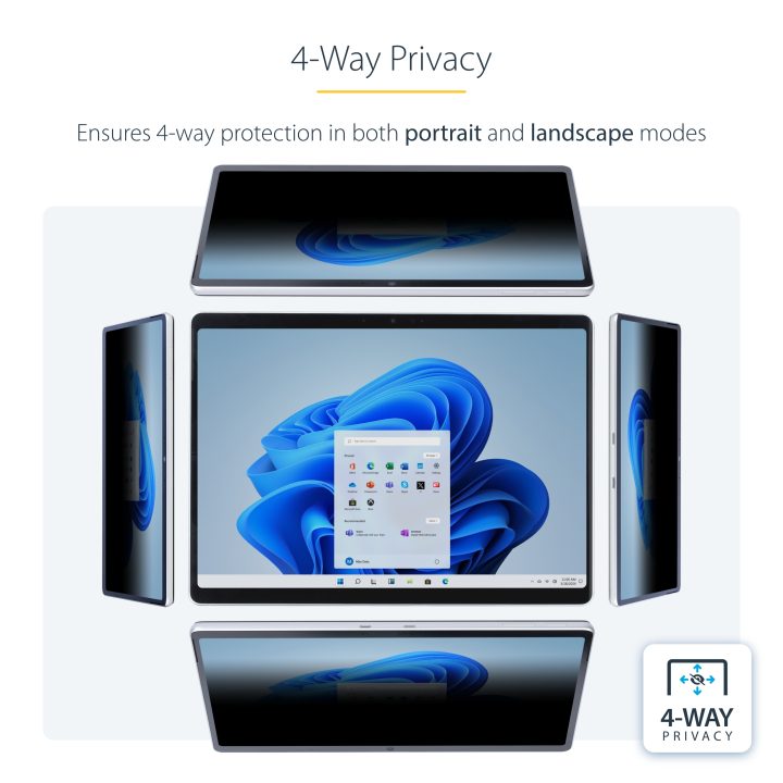 StarTech.com Filtro de Privacidad Táctil de 4 Vías para Orientación…