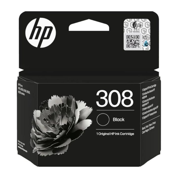 HP Original 308 Black Ink Cartridge