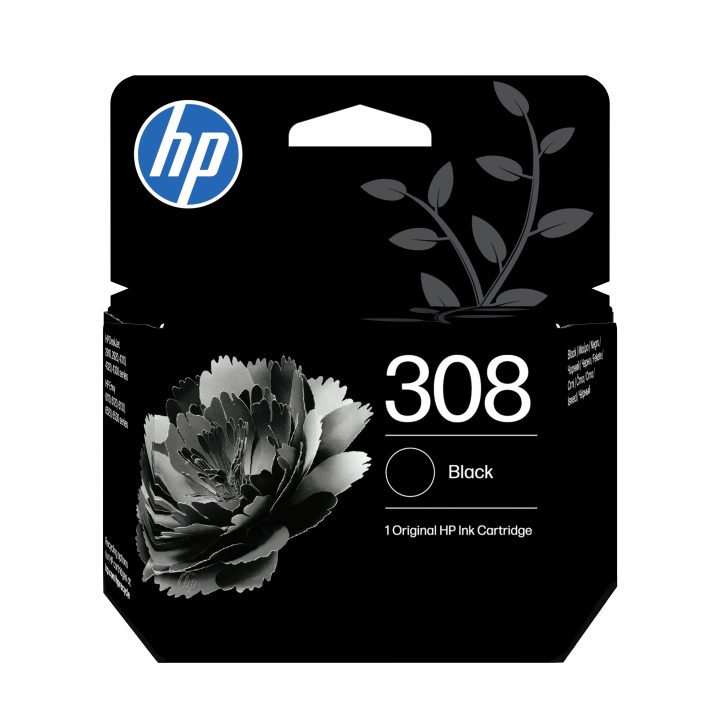 HP Cartucho de Tinta Original 308 preto