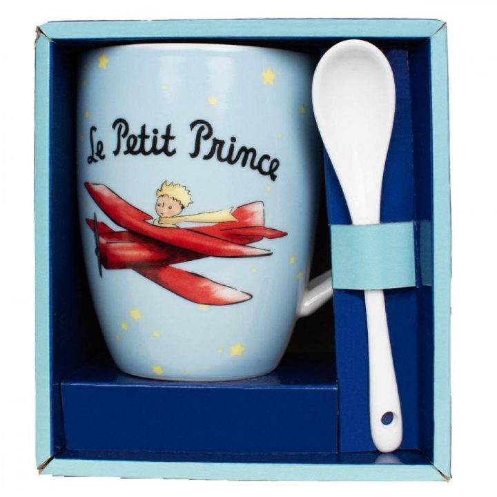 Enesco The Little Prince in His Plane Mug with Spoon (525842)