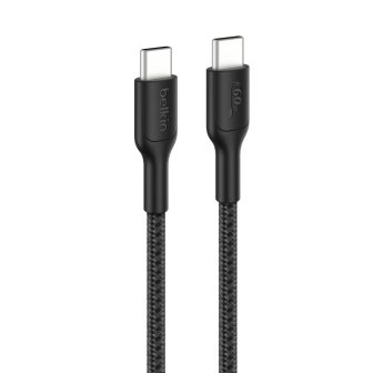 Belkin USB - USB-C (M) to USB-C (M) Cable - USB 2.0 - 2 m - Braided…