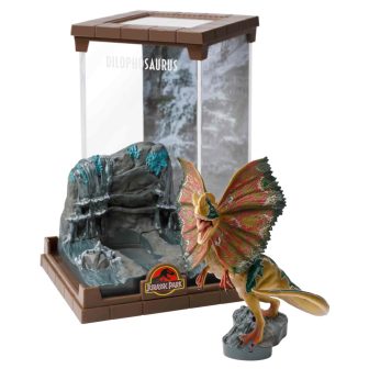 The Noble Collection Jurassic Park Dilophosaurus Bendyfig Diorama…