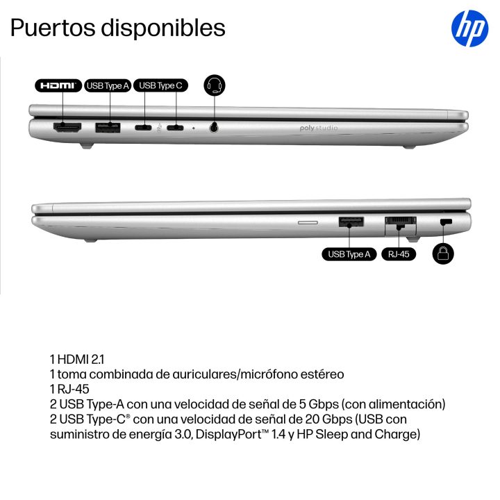 HP ProBook 4 G1i Intel Core Ultra 7 255U 16 GB 512 GB SSD 14" Windows…