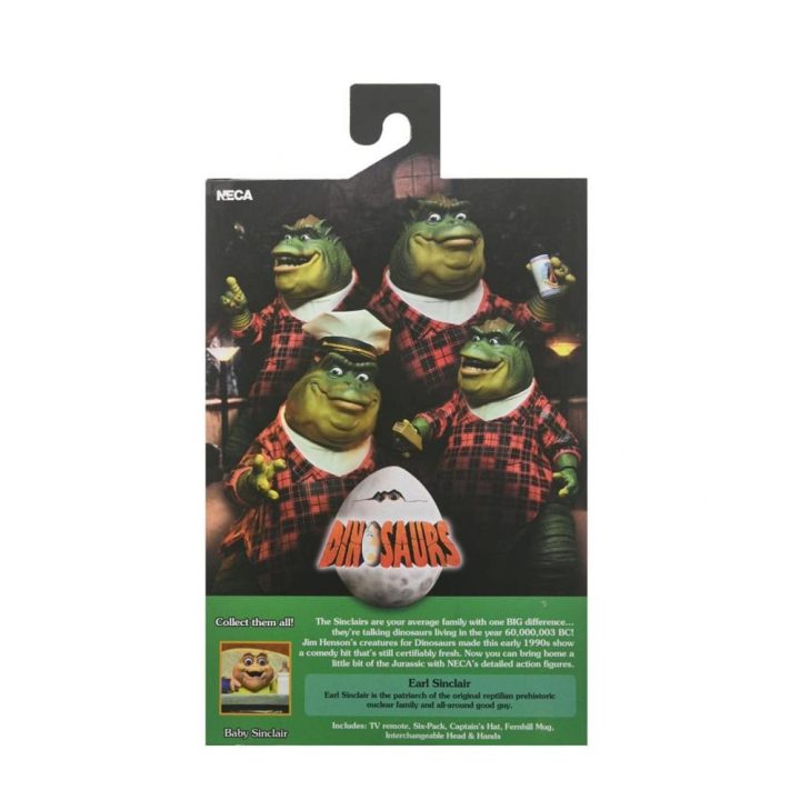 NECA Ultimate Earl Sinclair Scale Action Figure 18 cm Dinosaurs…