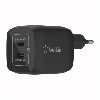Cargador de pared Belkin WCH011VFBK 45W 2x USB-C negro