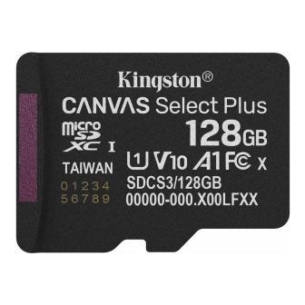 Kingston Technology 128GB micSDXC Canvas Select Plus Gen3 150R A1…
